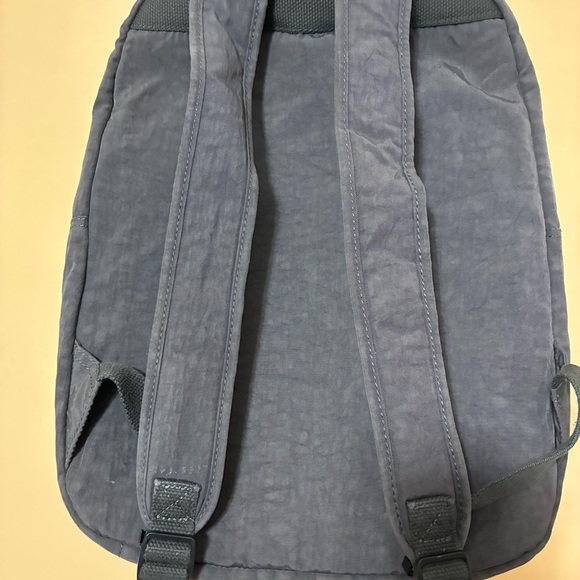 Kipling Seoul Acide Gray Backpack Large 15” Laptop Bag No Monkey School Travel - Picture 4 of 11